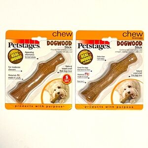3/$30 Petstages Dogwood Wood Alternative Dog Chew Toy Bundle Size Small NEW